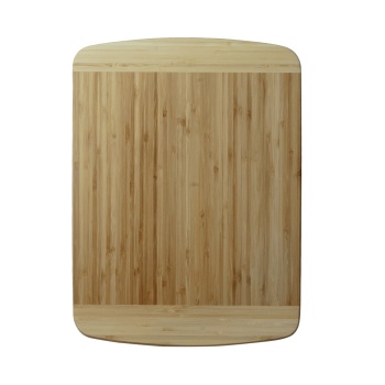 Preview: Bambus-Schneidebrett, rechteckig, abgerundete Ecken, 40 x 30 x 1,9 cm