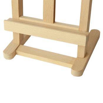 Preview: Tischstaffelei aus Massivholz - Höhenverstellbare Leinwand-Staffelei 13x20cm - Klappbar für Acryl-, Öl- & Aquarellmalerei - Ideal als Bild- & Buchhalter