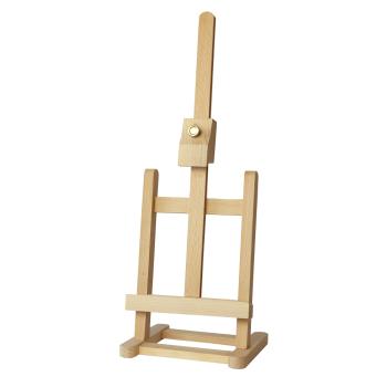 Tischstaffelei aus Massivholz - Höhenverstellbare Leinwand-Staffelei 13x20cm - Klappbar für Acryl-, Öl- & Aquarellmalerei - Ideal als Bild- & Buchhalter