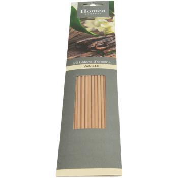Preview: Räucherstäbchen Vanille-Aroma - Wohltuender Duft für positive Energie & Entspannung - 20 Stück - Lange Brennzeit - 25,5 cm Länge - Ideal als Geschenk