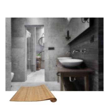 Preview: Bodenmatte aus Bambus, natur, 50 x 80 cm