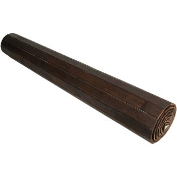 Preview: Bodenmatte aus Bambus dunkelbraun - Rutschfeste Unterseite - Schont Böden & Teppiche - Ideal für Küche Bad - Umweltfreundlich 50x80cm