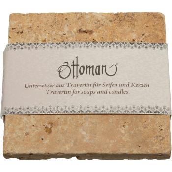 Preview: 3er Set Seifenablagen aus Travertin, quadratisch - Handgefertigt, gesundheitlich unbedenklich, 3 Farbkombinationen - 10x10cm für Bad & WC