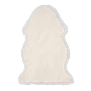 Preview: Echtes Schaffell 90x60 cm - Elfenbein - Besonders weich & flauschig - Luxuriöse Wohnakzente & natürliche Eleganz - Teppich Bettvorleger Sitzauflage