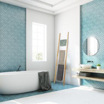 Preview: Handtuchleiter Bambus - 4 Sprossen - klappbar, zusammenfaltbar - 180x42x2cm - Hand- Badetuchhalter - kein Bohren