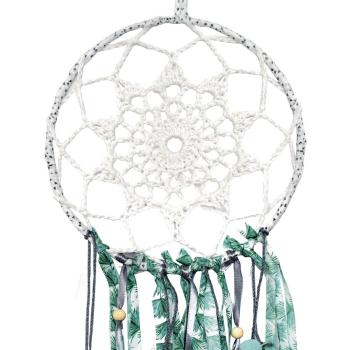 Preview: Traumfänger Bastel-Komplettset – DIY Set für kreative Handwerkskunst & böse Träume abwehren – Dunkelgrün 60 cm inkl. Anleitung & Material