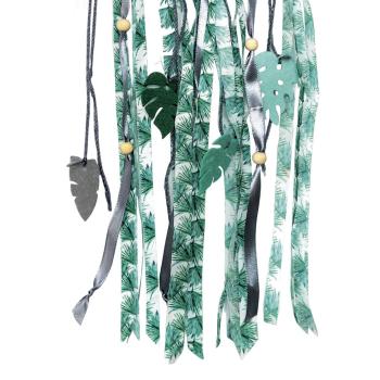 Preview: Traumfänger Bastel-Komplettset – DIY Set für kreative Handwerkskunst & böse Träume abwehren – Dunkelgrün 60 cm inkl. Anleitung & Material