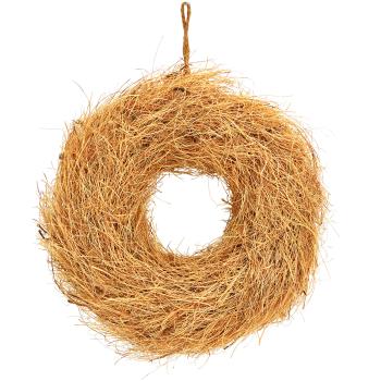 Sisalwurzel Kranz - Natürlicher Deko-Kranz mit Schnur zum Aufhängen - Braun, 28x28x8cm - Vielseitige Dekoration für Innenräume & kreative Gestaltung
