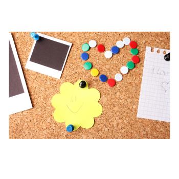 Preview: Rechteckige Kork Pinnwand - Termine und Wichtiges auf einen Blick - Hochwertige Verarbeitung mit Holzrand - Dekorative 60x45cm für Büro & Zuhause