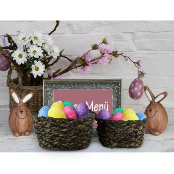 Preview: 3er-Set Natur Pflanzentöpfe aus Gras-Geflecht - Übertöpfe mit Innenfolie dunkelbraun - Dekoration & Aufbewahrung - 3 Grössen - Handgefertigt