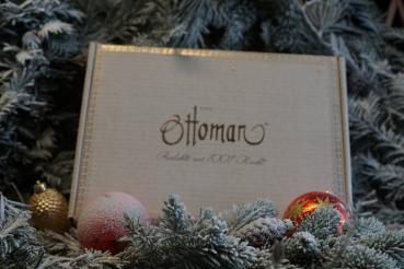 Preview: 4er Geschenkset - Peelinghandschuh, Olivenölseife, Seifenschale & Hamamtuch für Wellness & Spa zu Hause - Beugt Hautalterung vor