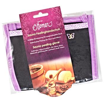 Preview: Peelinghandschuh Black Butterfly - Sanftes Körperpeeling für Gesicht & Körper - 40% Viskose 30% Acetat 30% Polyester - Anti-Cellulite-Effekt