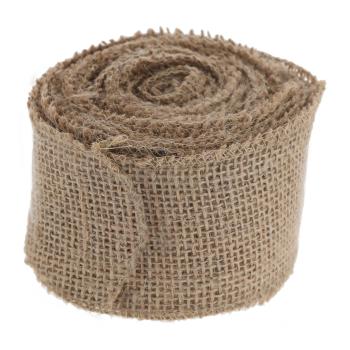 Juteband - Vielseitiger Jute-Wickelstreifen zum Basteln, Dekorieren, Befestigen & Pflanzenschutz - Robust & praktisch 8cm x 9m braun