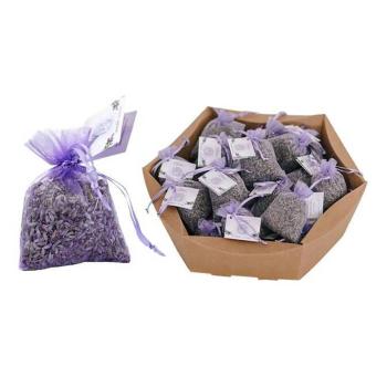 Preview: 4er-Set Duftsäckchen Lavendelblüten - Kleiderschrank Lavendelkissen mit feinem Duft - 15g Organza-Beutel - Motten & Rauchverzehrer - Geschenk