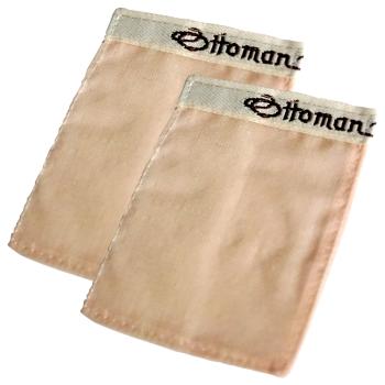 2er-Set Mini Peelinghandschuh aus Seide - Sanftes Gesichtspeeling - 100% Kokonseide - Schadstofffrei & hautfreundlich - Fördert Durchblutung 11x8cm