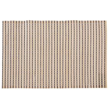 Preview: Bambus Platzsets 4er-Set - Naturfarbene Tischmatten dekorativ - Schutz vor Kratzern & Flecken - Ess- & Couchtisch - 30x45cm - Braun - Langlebig
