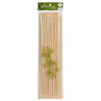 Schaschlikspiesse aus Bambus - 100er-Pack Grillspiesse 30cm - Ideal für Fleisch, Gemüse, Tapas & Basteln - Natur & Antibakteriell