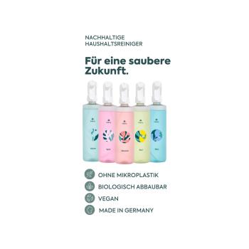 Preview: Klaeny Spülmittel Sprühflasche - 100% recycelter Kunststoff - 500ml - Ergonomisch, nachhaltig, wiederverwendbar - Für Reinigungstabs