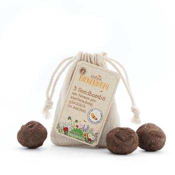 3er-Set Samenbomben Wildblumen - Bienenwohl Saatbomben bunte Wiese - 100% Naturmaterialien - Einfach werfen & wässern für Garten & Balkon - ideales Geschenk