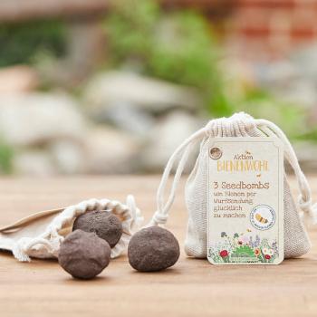Preview: 3er-Set Samenbomben Wildblumen - Bienenwohl Saatbomben bunte Wiese - 100% Naturmaterialien - Einfach werfen & wässern für Garten & Balkon - ideales Geschenk