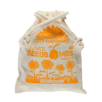 Samenbomben Sonnenblume 8er-Set - 5 verschiedene Sorten für Garten & Balkon - Handgemacht aus Naturmaterialien - Bis 2 Jahre haltbar