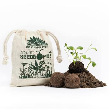 Preview: Samenbomben Wildkräuter 8er-Set, Saatbomben mit 6 verschiedenen Kräutersorten