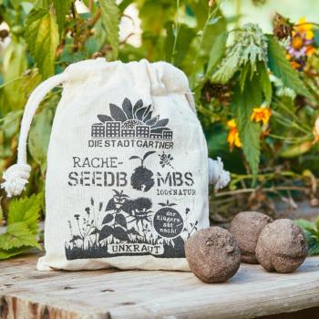 Preview: Samenbomben Unkraut 8er-Set - 19 Sorten für Rache & Garten - Handgefertigt, 100% Naturmaterialien, bis 2 Jahre haltbar