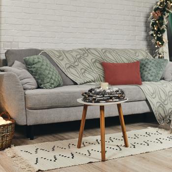 Preview: 4er-Set Deko-Kissen - Wasserabweisendes Outdoorkissen terra - 50x30x10 cm - UV-Schutz - Recyceltes Material - Madison Ökostoff