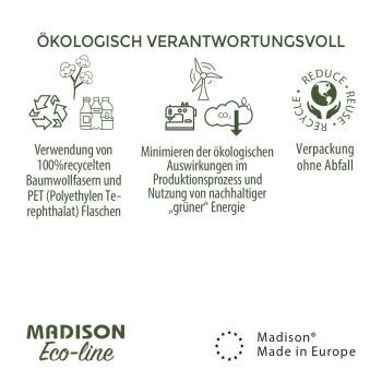 Preview: Gartenstuhl Kissen Hochlehner-Auflage - wasser- & schmutzabweisend, UV-Schutz, 120x50x5cm - Madison Ökostoffe, recycelt, grün, 3 Jahre Garantie