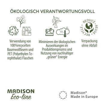 Preview: Stuhlkissen Outdoor 2er-Set - Wasserabweisend, Grün - 48x48x7cm - UV-Schutz - Antibakteriell - Aus recyceltem Madison® Ökostoff - Langlebig - Made in Europe