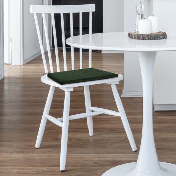 Preview: 2er-Set Outdoor-Stuhlkissen Grün - Wasserabweisend - 40x40cm - UV-Schutz - Recyceltes Material - Komfortable Sitzkissen für Garten & Terrasse