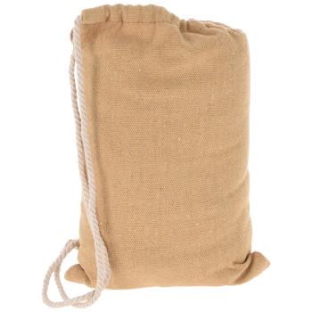 Preview: Hängematte hellbraun - 200x100cm Baumwolle-Polyester - Robust, weich, bis 110 kg - Garten, Terrasse, Balkon, Strand - Outdoor-Entspannung, leicht verstaubar