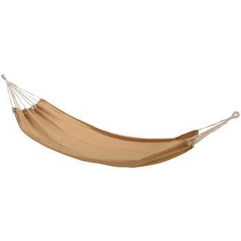 Hängematte hellbraun - 200x100cm Baumwolle-Polyester - Robust, weich, bis 110 kg - Garten, Terrasse, Balkon, Strand - Outdoor-Entspannung, leicht verstaubar