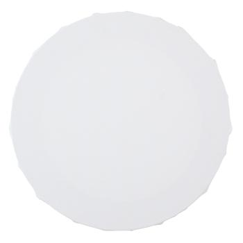 Runder Keilrahmen Leinwand - Baumwolle auf Holzrahmen gespannt - Gebrauchsfertige weisse Oberfläche für Öl- Acryl- Buntstiftfarben - Ø 20 x 1,5 cm