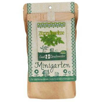 Saatgut Set Zitronenmelisse Komplett-Set - Kräutergarten Anzucht im Aussenbereich mit Gartenerde Samen Anleitung Pflanzstäbchen - bis 10 Pflanzen
