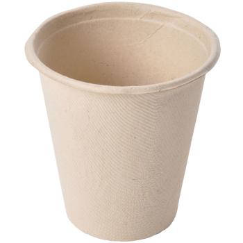 Preview: Trinkbecher aus Zuckerrohr 24er Set - Kompostierbarer Einmalbecher für Heiss- & Kaltgetränke - Biologisch Abbaubar Plastikfrei 0,2L