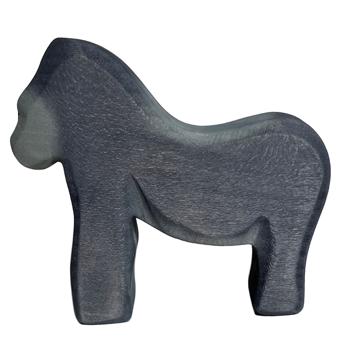 Holztier Gorilla Handgefertigt - Nachhaltiges Holzspielzeug aus Linde - Fördert Kreativität, Fantasie & Intelligenz - 12x10x3 cm - Mit Bio-Ölen