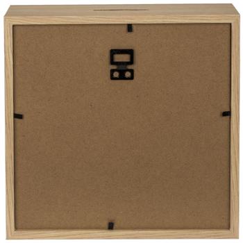 Preview: Reise-Spardose ’Adventure awaits’ aus Holz - Spardose für Geldgeschenk zu Hochzeit Geburtstag Abitur Weltreise - Modernes Design aus MDF/Kunststoff