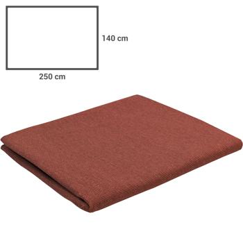 Preview: Moderne Tischdecke für den Innen- und Aussenbereich, terracotta, 250 x 140 cm: Wetterfest, pflegeleicht & stilvoll, für Garten, Terrasse & Esszimmer