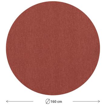 Preview: Moderne Tischdecke für den Innen- und Aussenbereich, terracotta, Ø 160 cm: Wetterfest, pflegeleicht & stilvoll, für Garten, Terrasse & Esszimmer