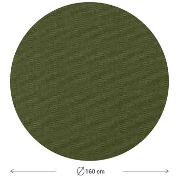 Preview: Moderne Tischdecke für den Innen- und Aussenbereich, grün, Ø 160 cm: Wetterfest, pflegeleicht & stilvoll, für Garten, Terrasse & Esszimmer