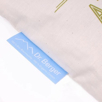 Preview: Bio-Schnupfenkissen Atemfrei 19x19cm – Entspannendes Kräuterkissen mit Salbei & Minze für besseres Wohlbefinden & Erholung - Kissenbezug Bio-Baumwolle