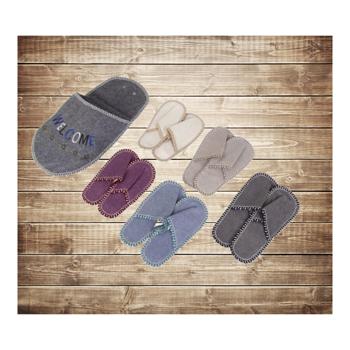 Preview: Wohlfühl Gästefinken-Set – 5 Paar bequeme Hausschuhe mit 