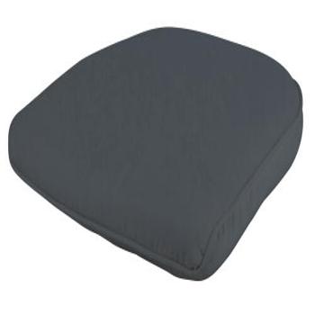 Stuhlkissen Grau 46x8x51 cm - Abnehmbarer Polyester Bezug - Optimaler Sitzkomfort für Garten & Wohnzimmer - Hygienisch & Langlebig