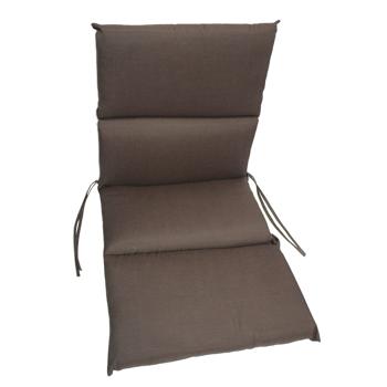 Edle Niederlehner-Gartenstuhl-Auflage, 105x50x5cm – Komfortables Sitzkissen aus Baumwolle & Polyester, Braun – Für Stilvolle Outdoor-Momente