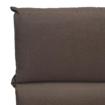 Preview: Edle Niederlehner-Gartenstuhl-Auflage, 105x50x5cm – Komfortables Sitzkissen aus Baumwolle & Polyester, Braun – Für Stilvolle Outdoor-Momente