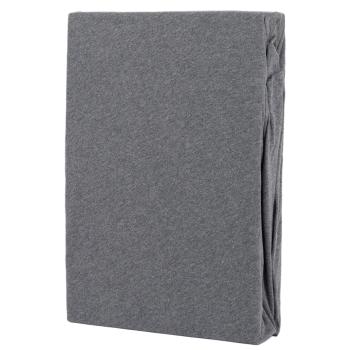 Preview: Premium Jersey Melange Fixleintuch - 100% Baumwolle, anthrazit, 140-160x200+30cm - Öko-Tex Standard 100 - atmungsaktiv, rundumgummizug, waschbar