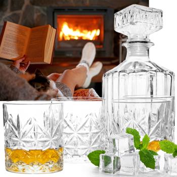 Preview: Edles 8-teiliges Gläser-Set: 4 Longdrinkgläser + 4 Whiskeygläser (Kristall-Look) - Elegant, stilvoll, für Cocktails, Säfte, mehr