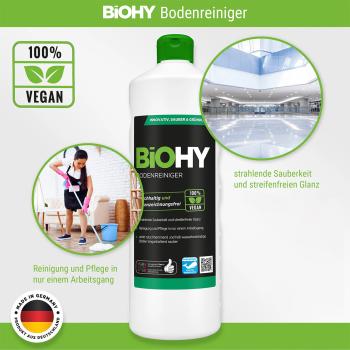 Preview: Bodenreiniger-Konzentrat 1L - 100% vegan für strahlende Hartböden wie Parkett, Laminat, Fliesen - pH 8,5 - Made in Germany - rutschhemmend & umweltschonend