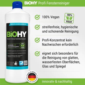 Preview: 2er-Set Profi-Fensterreiniger-Konzentrat - Streifenfreier Glanz für Glas & Spiegel - 100% vegan - Ohne Mikroplastik - je 1 Liter Inhalt - Made in Germany